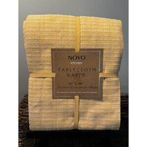 Novo Kitchen Tablecloth 60” X 84” Oblong Orange Fall NWT Halloween Thanksgiving